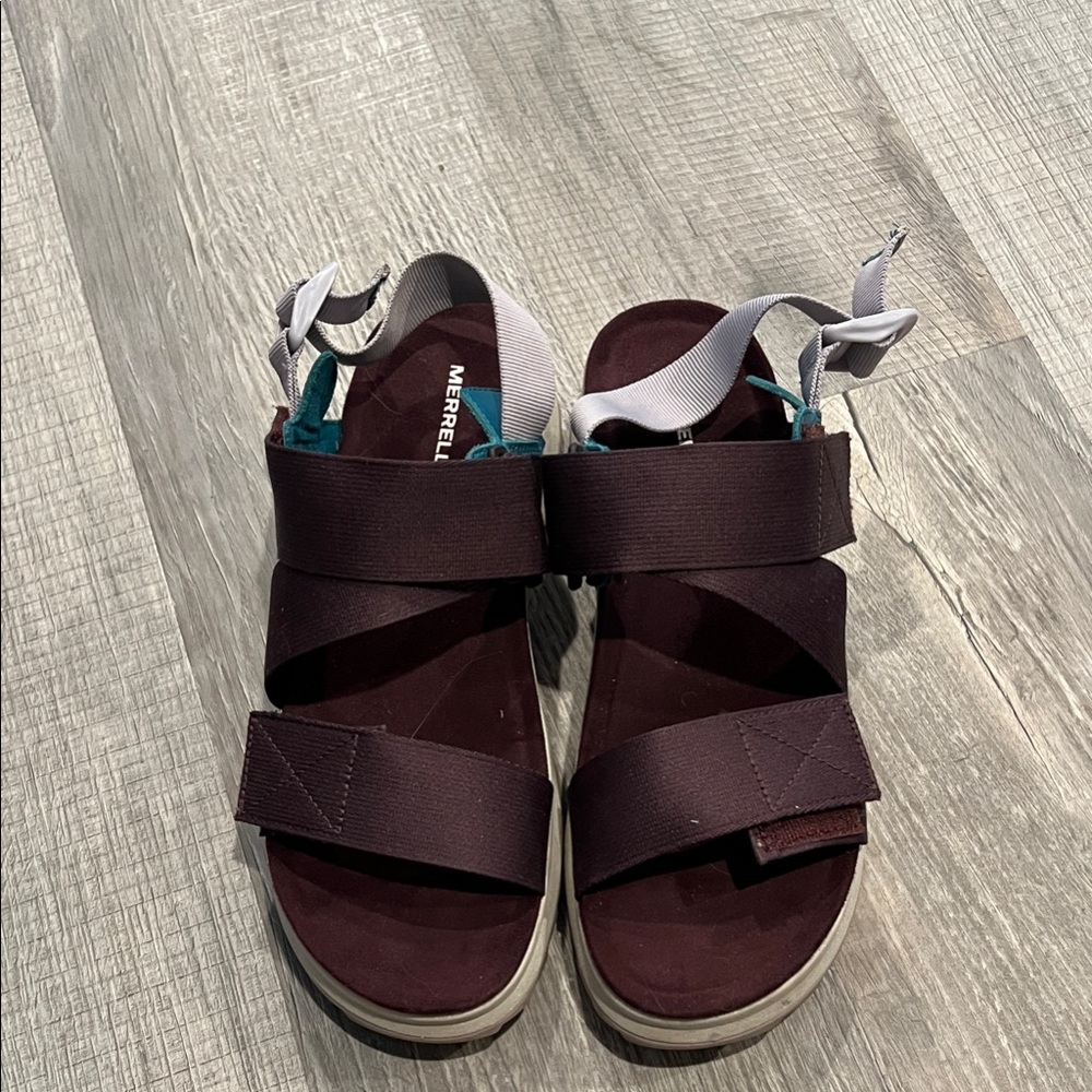 Merrell Women's Sandals in Dark Purple and Gray